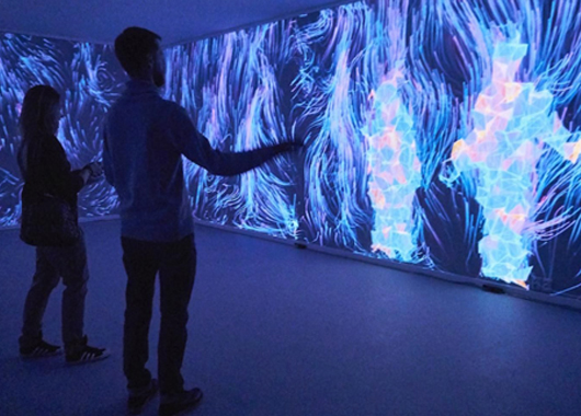 展館展廳多媒體體感互動投影-好奇數字科技